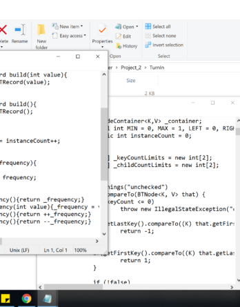 CSCD 427 Project #2 solution