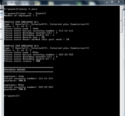 CIT 2613 Program Chapter 14 solution