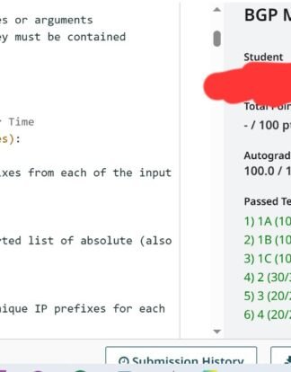 Solved CS6250 BGP Measurements Project In this assignment, we will explore Internet Measurements, a field of Computer Networks